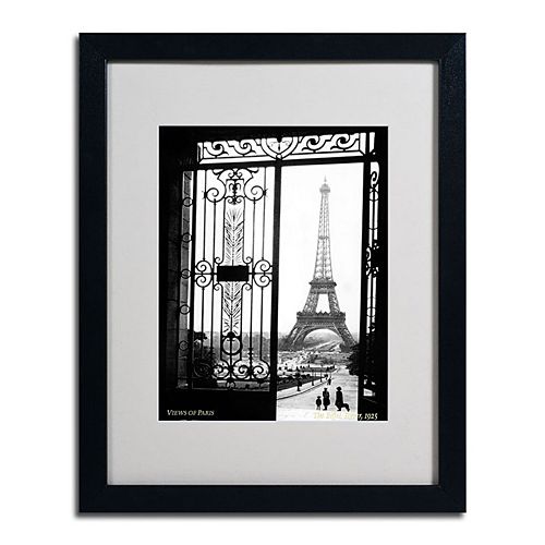 16'' x 20'' ''Views of Paris'' Framed Canvas Wall Art