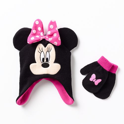 Disney Minnie Mouse Hat Mittens Set Toddler - clothes id codes for roblox minnie mouse
