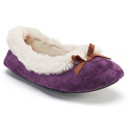 dearfoams ballerina slippers