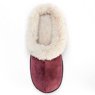 Dearfoams Women's Velvet Clog Slippers