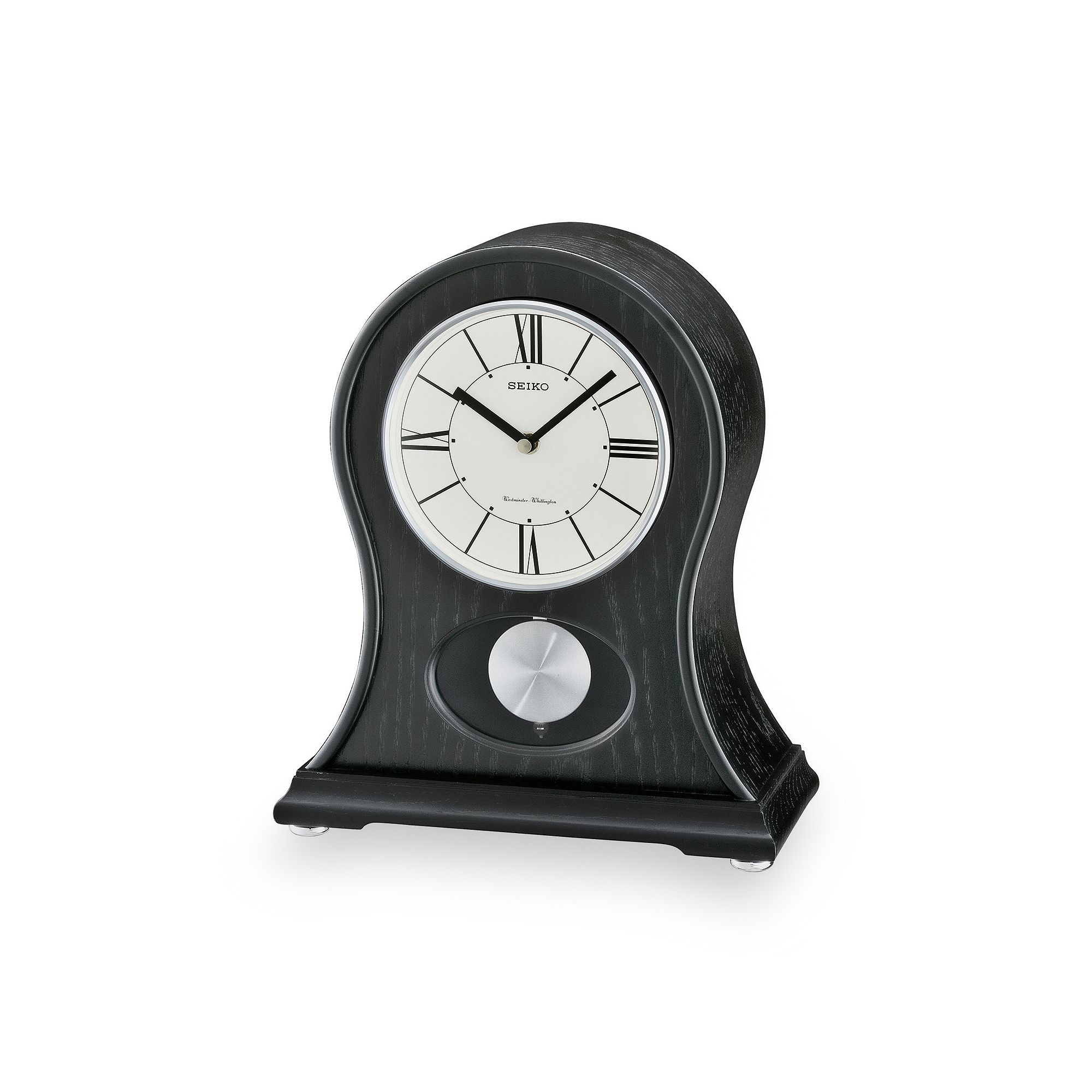 Seiko Wood Mantel Clock - QXQ027KLH, Black