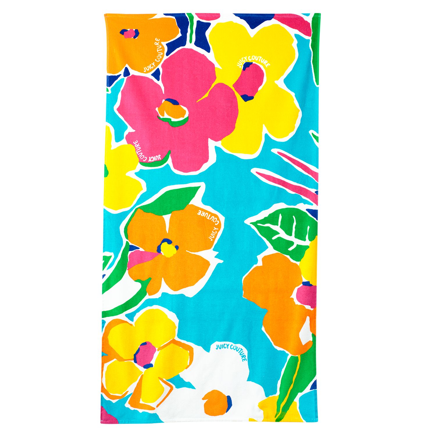 floral beach towel