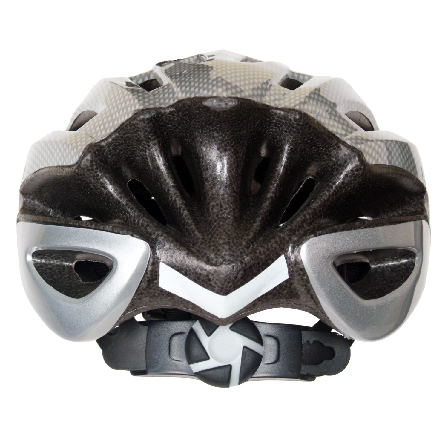 frozen bike and helmet