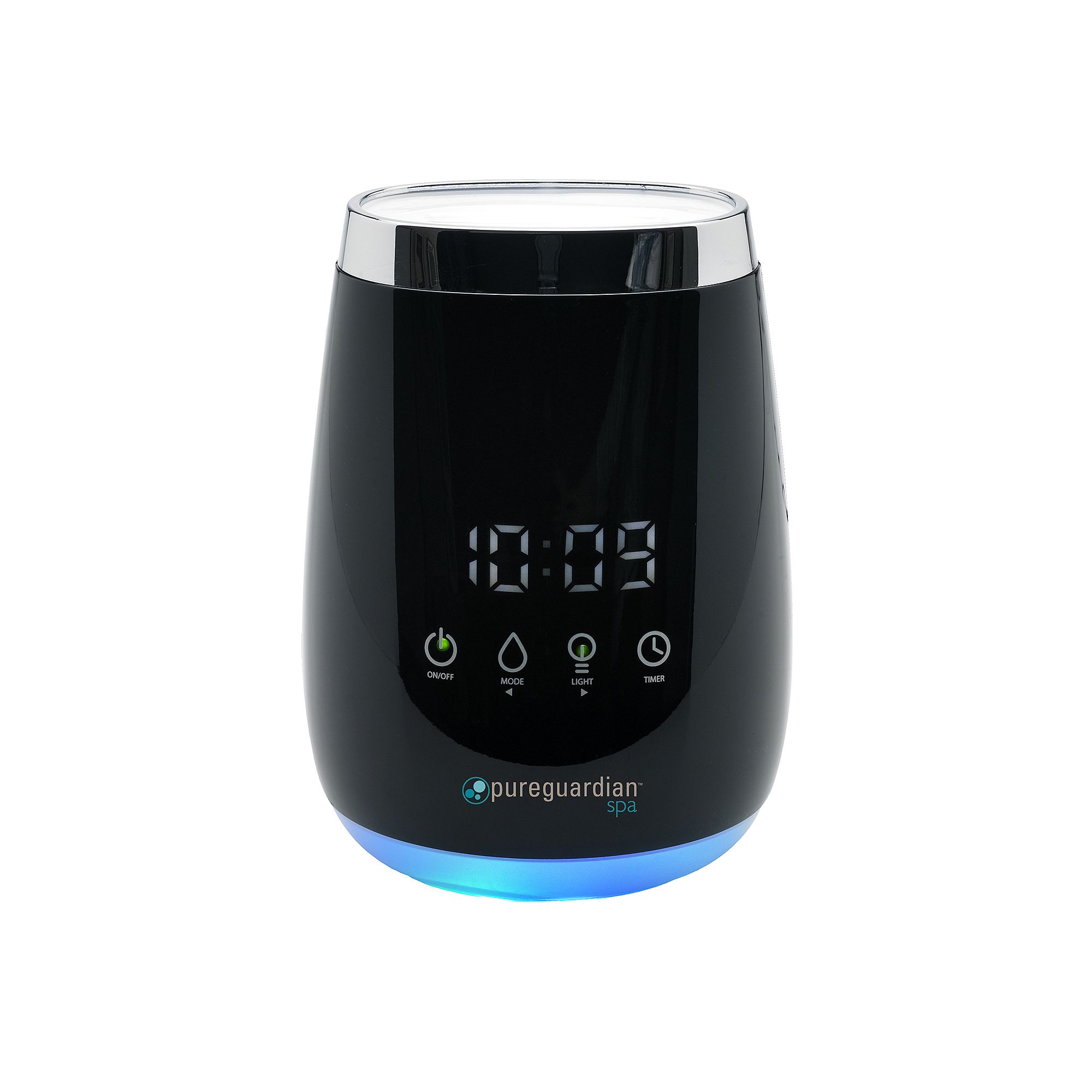 PureGuardian Ultrasonic Aroma Spa Diffuser & Alarm Clock, Multicolor