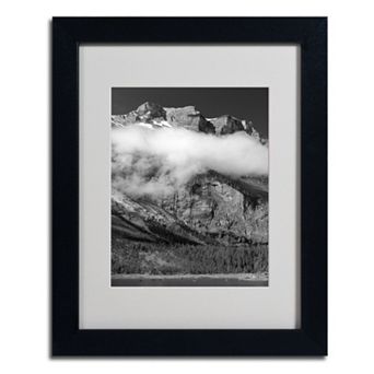 14'' x 11'' ''Last Call Switzerland'' Mountains Framed Canvas Wall Art