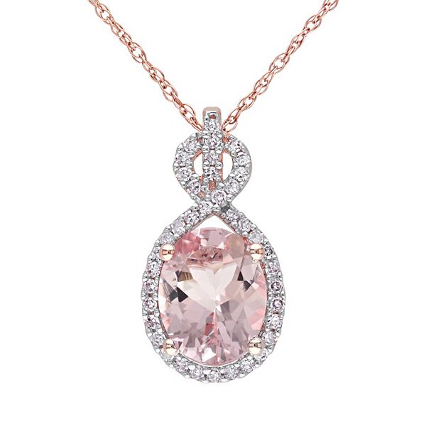 Kohl's rose gold deals necklace