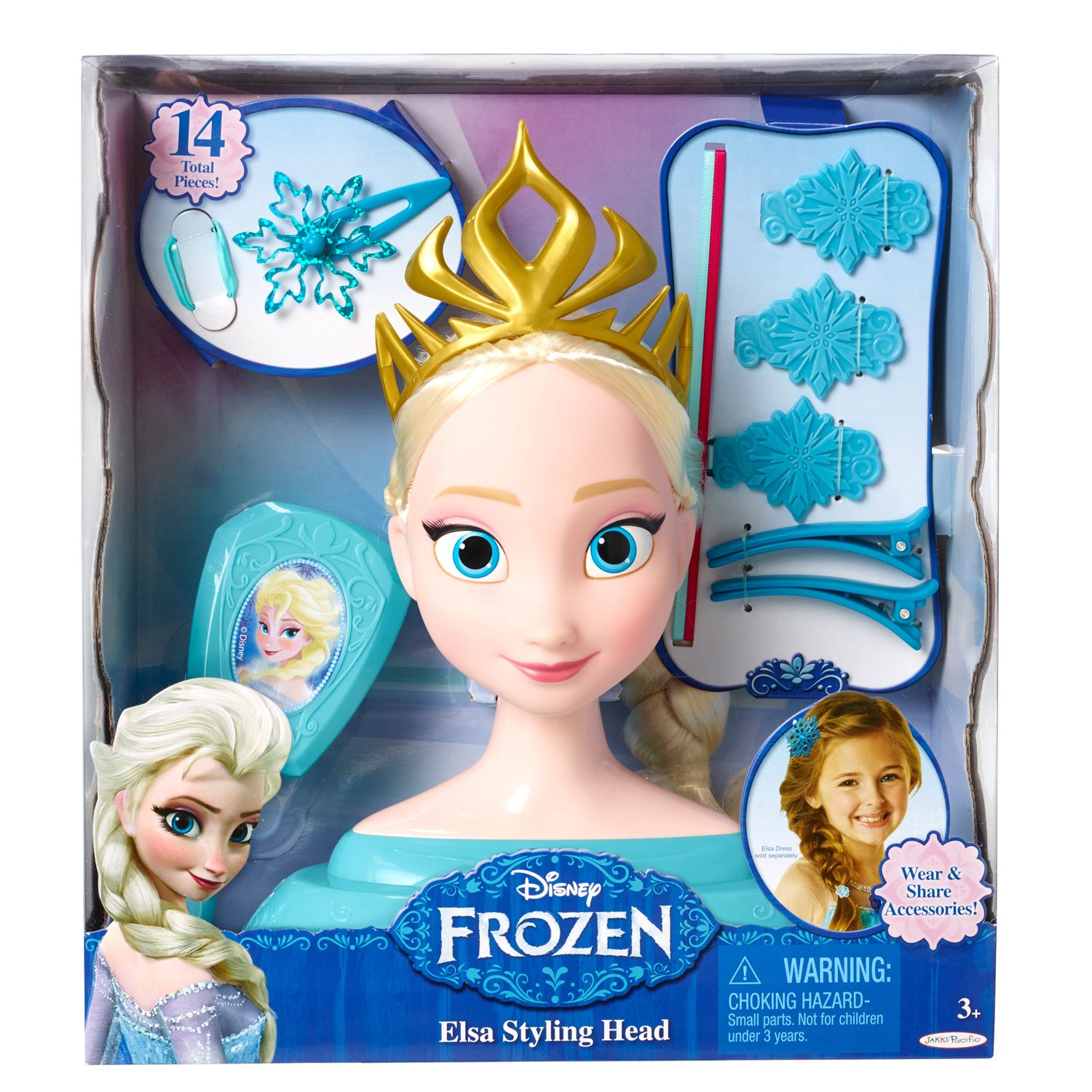 disney frozen deluxe elsa styling head