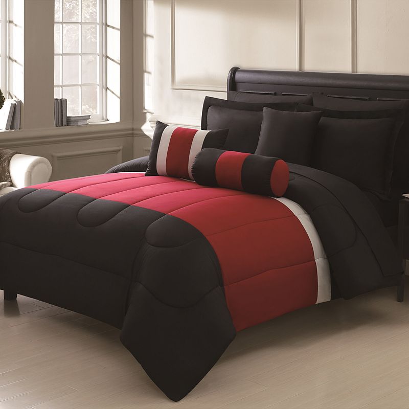 98331468 Serenity Red 10-pc. Bed Set, King sku 98331468