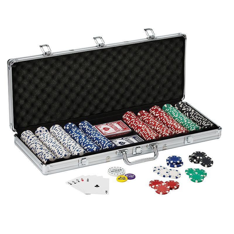 Fat Cat Texas Hold Em 500-ct. Chip Set, Clrs