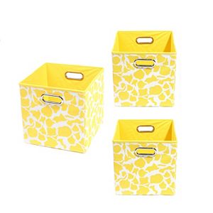 Modern Littles 3-pc. Giraffe Storage Bin Set