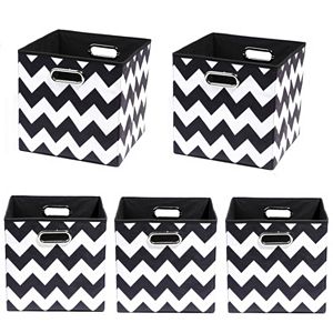 Modern Littles 5-pc. Chevron Storage Bin Set