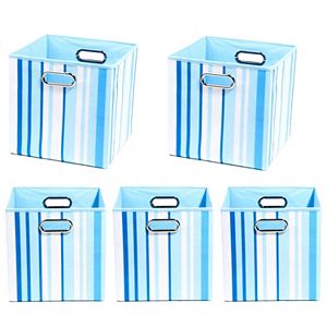 Modern Littles 5-pc. Striped Storage Bin Set