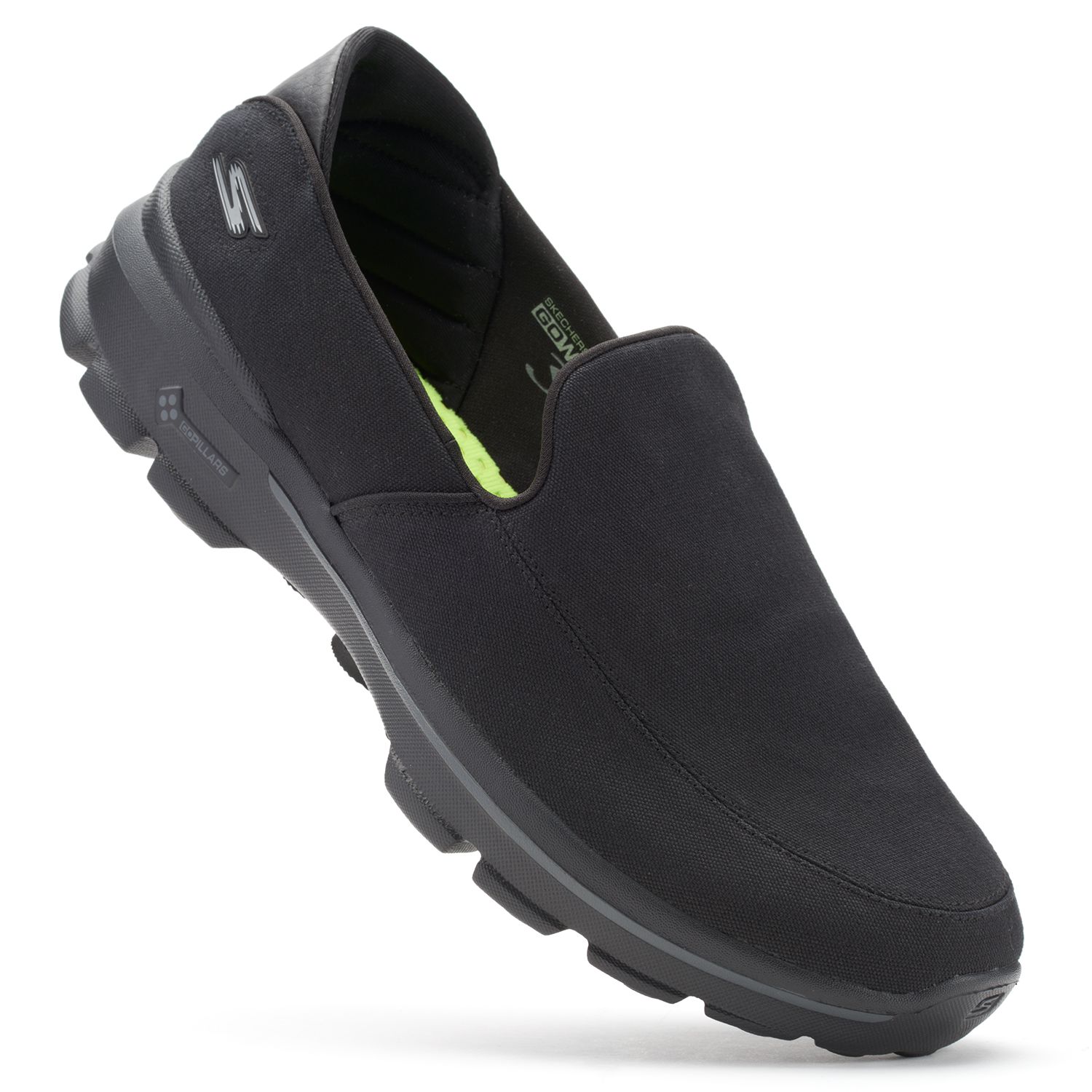 skechers go walk 3 mens black