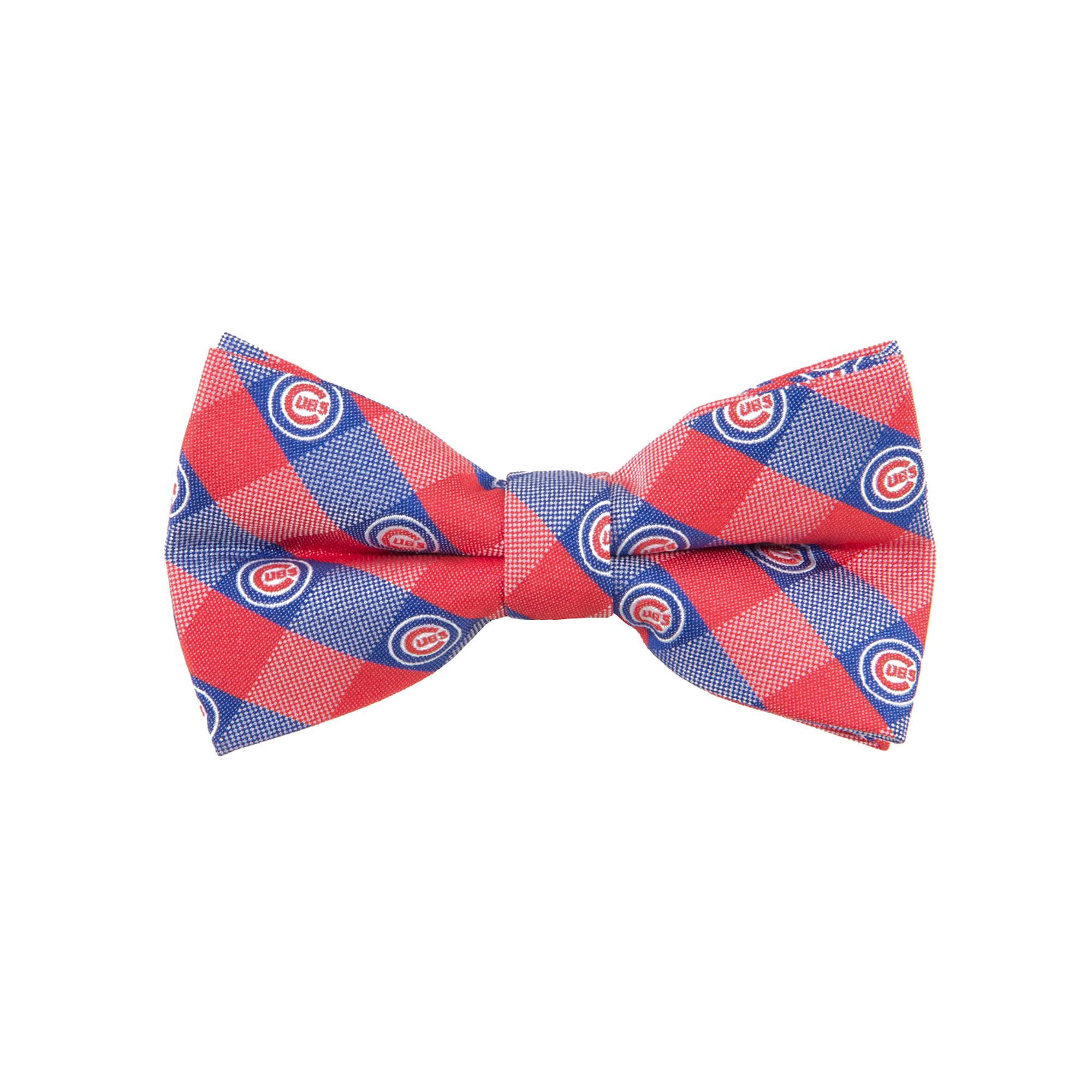 Chicago Cubs Check Woven Bow Tie