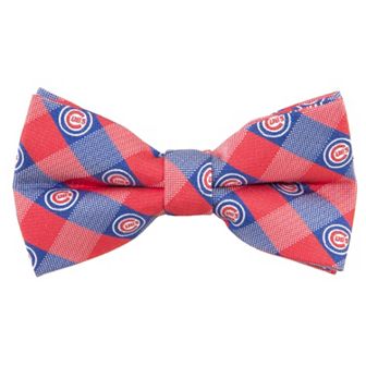Chicago Cubs Check Woven Bow Tie