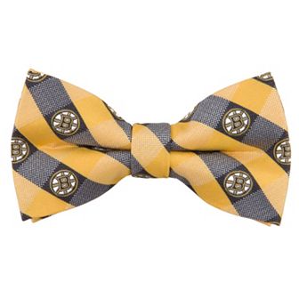 Boston Bruins Check Woven Bow Tie