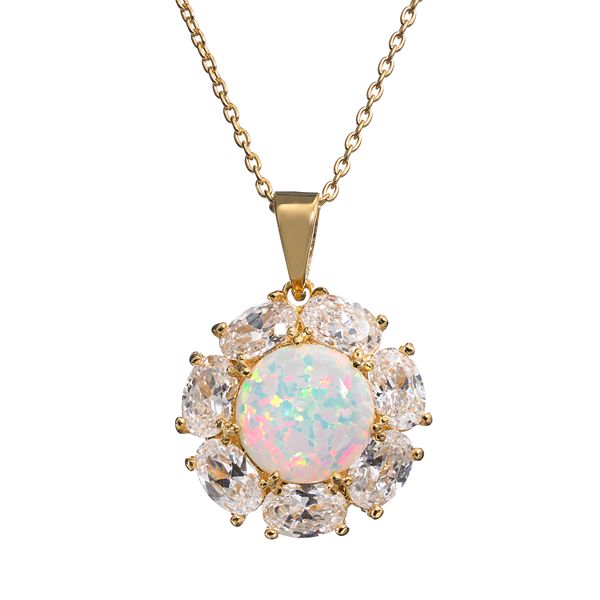 Opal hot sale necklace kohls