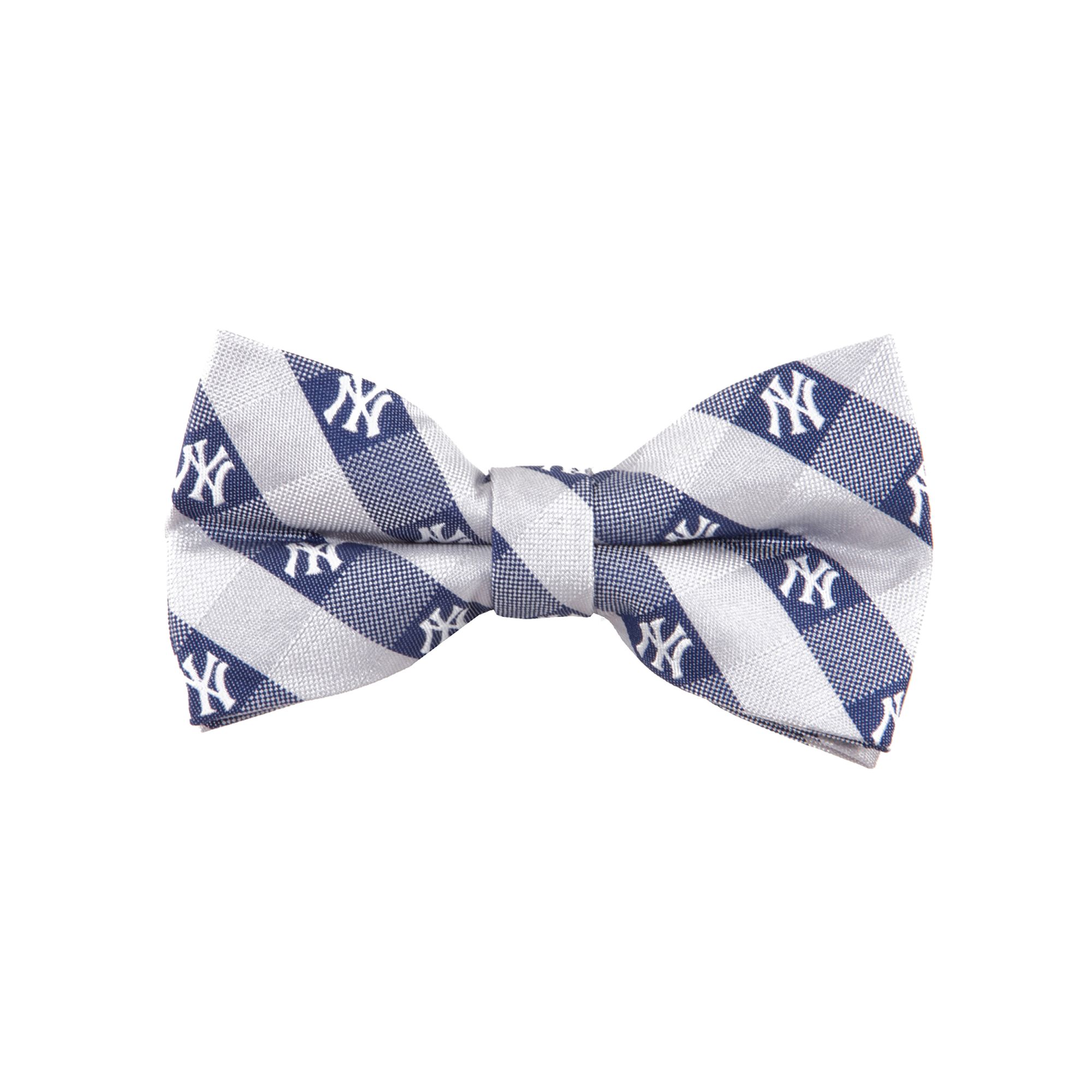 New York Yankees Check Woven Bow Tie