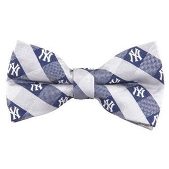 New York Yankees Check Woven Bow Tie