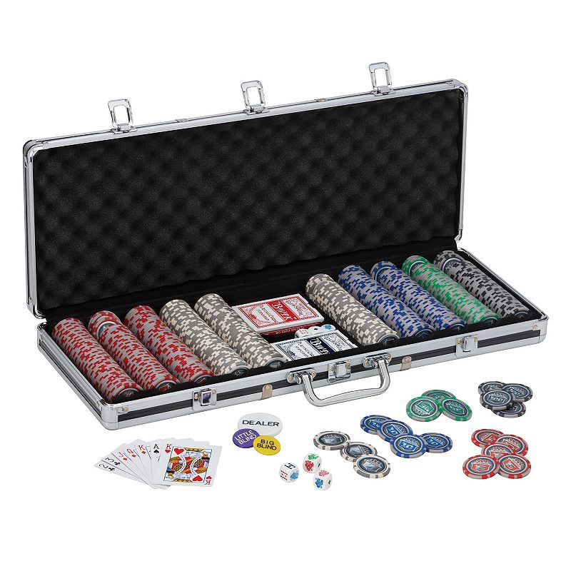 Fat Cat Bling 13.5 Grams 500-ct. Poker Chip Set, Clrs