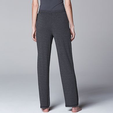 Women's Simply Vera Vera Wang Pajamas: Basic Solid Luxury Pajama Pants