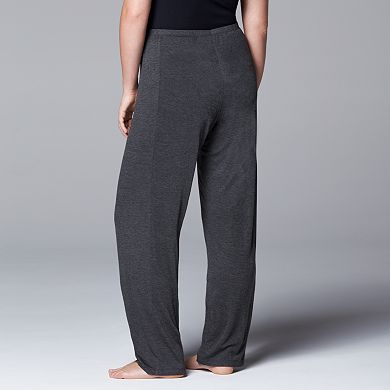 Plus Size Simply Vera Vera Wang Pajamas: Basic Luxury Pajama Pants