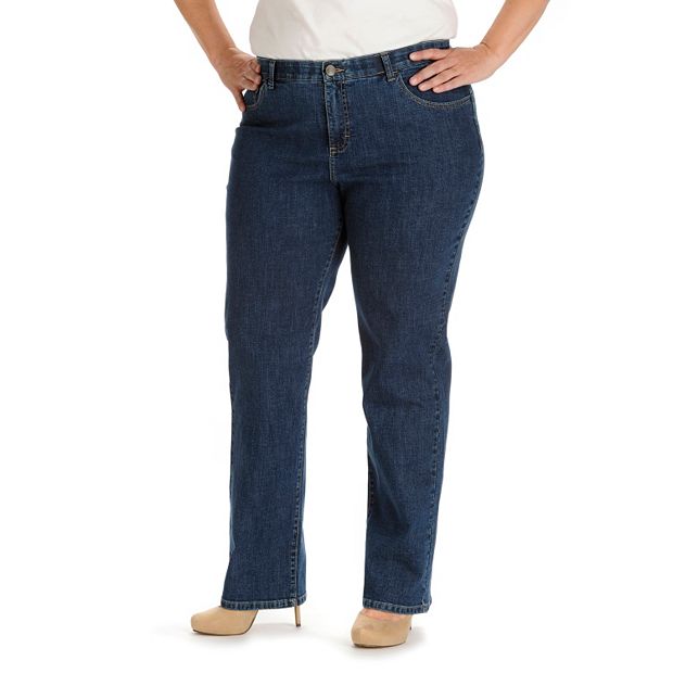 Lee Comfort Waistband Jeans Women 22WM Straight Leg Stretch