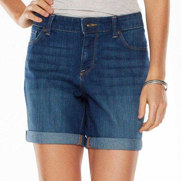 Women's Sonoma Goods For Life® High-Waist 9 Bermuda Jean Shorts
