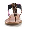 kohls leopard sandals