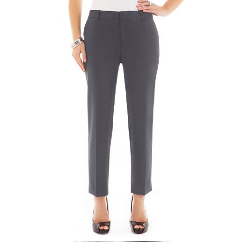 daisy fuentes® Favorite Slim Ankle Pants - Women's