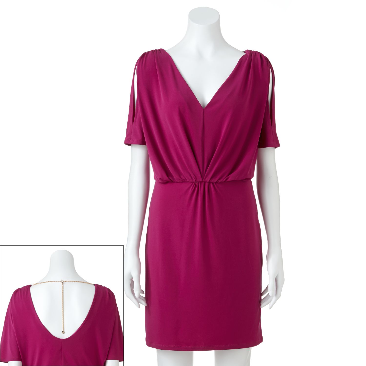 kohls maroon dress