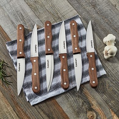 Cuisinart Walnut Triple Rivet 6-pc. Steak Knife Set