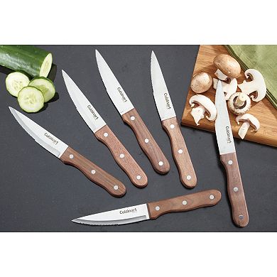 Cuisinart Walnut Triple Rivet 6-pc. Steak Knife Set
