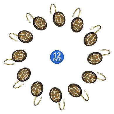 Gazelle 12-pk. Shower Curtain Hooks