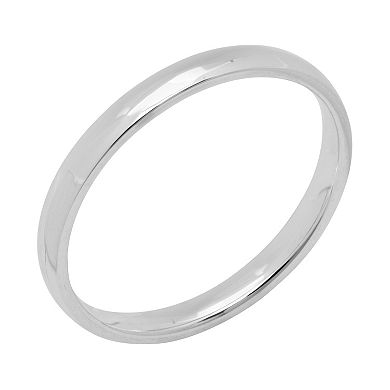 14k White Gold Wedding Ring