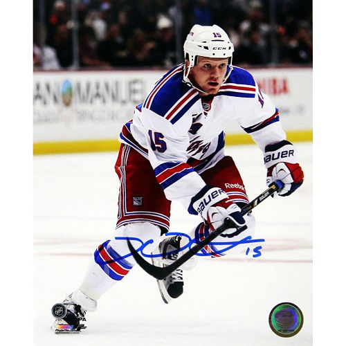 Steiner Sports New York Rangers Derek Dorsett White Jersey 8'' x 10'' Signed Photo