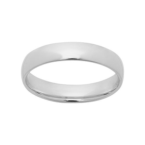 14k White  Gold  Wedding  Band 