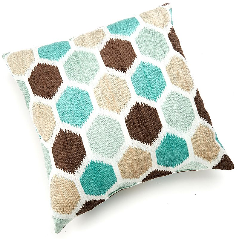 HFI Block Party Jacquard Throw Pillow, Blue, 20X20