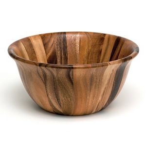 Lipper Acacia Oversized Flair Rim Bowl