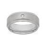 Diamond Accent Titanium Wedding Band - Men