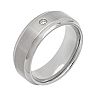 Diamond Accent Titanium Wedding Band - Men