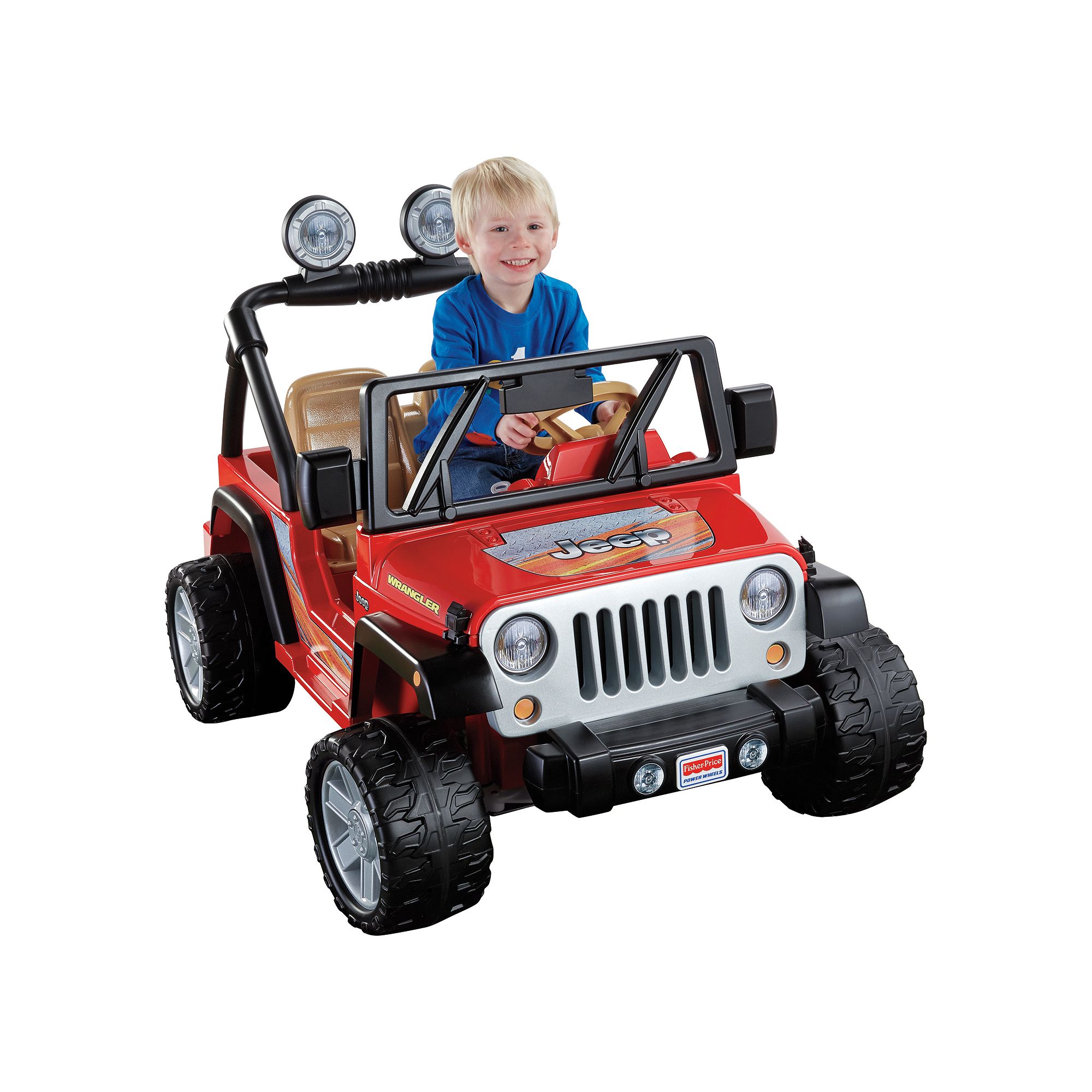 Fisher-Price Ride-On Toy Jeep Wrangler, Multicolor