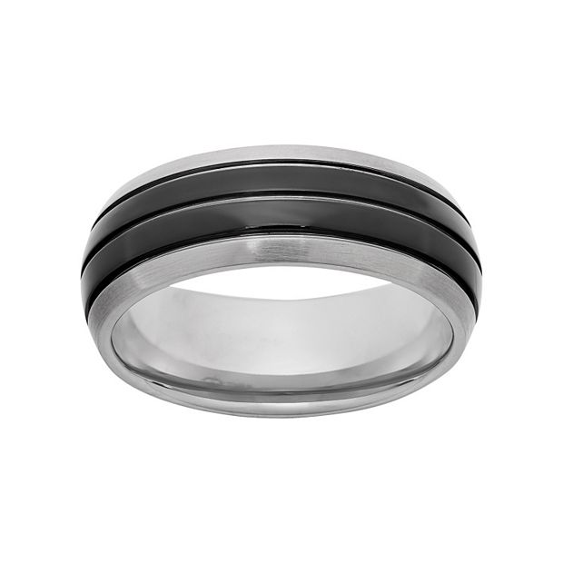 Kohl's titanium 2025 mens ring