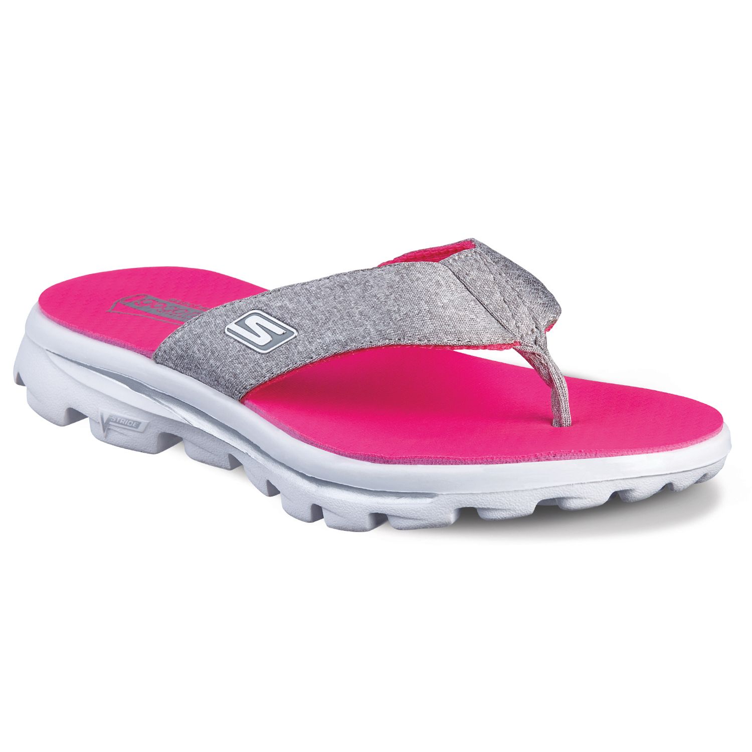 skechers performance women's go walk move solstice flip flop