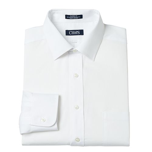 Men's Chaps Classic-Fit Broadcloth Dress Shirt