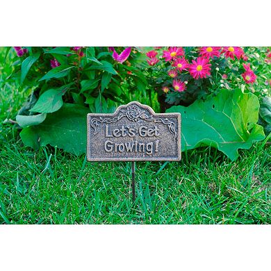 Lets Get Growing Outdoor Garden Marker