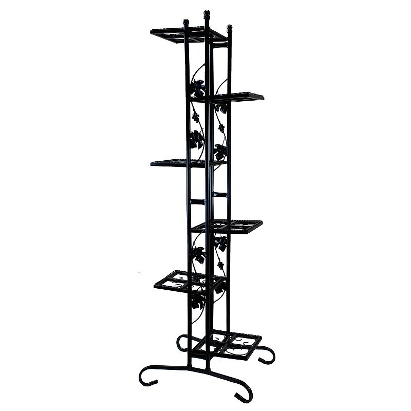6-Tier Plant Stand, Black