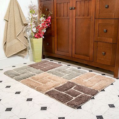 Chesapeake Berkeley Bricks Tufted 2-pc. Bath Rug Set