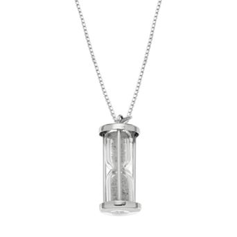 Sterling Silver Hourglass Pendant