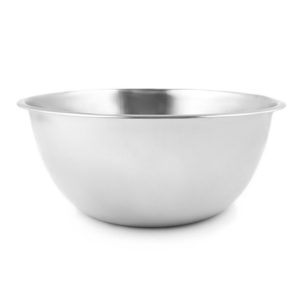 Fox Run Mixing Bowl 4.25 Quart Stainless Steel Flat Bottom Dishwasher Safe